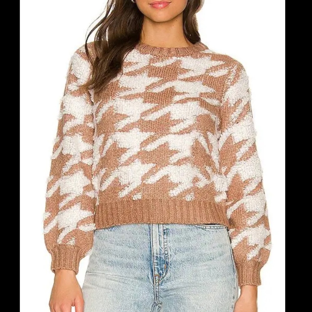 NWOT Line & Dot Houndstooth Sweater